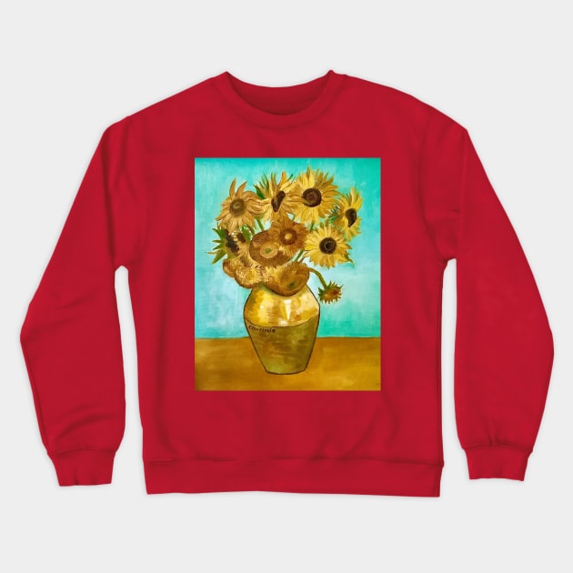 Charlotte’s Sunflowers Crewneck Sweatshirt by Salty Siren Studios